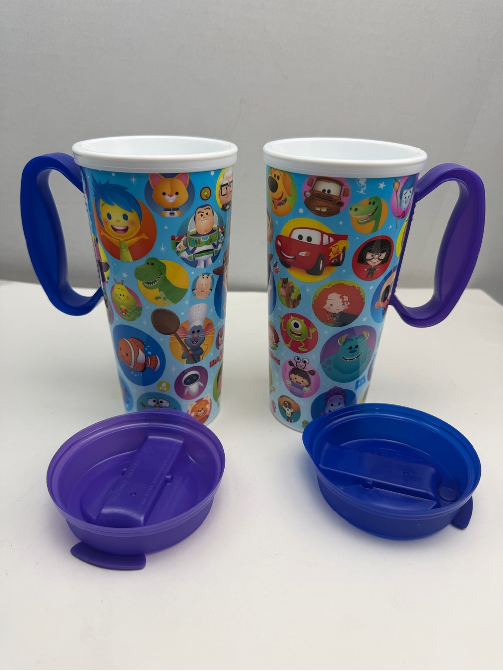 2026 Disney Parks Resort Reusable Refillable 16OZ Mugs Pixar Lid SET 2 ColorsNew - Picture 6 of 10